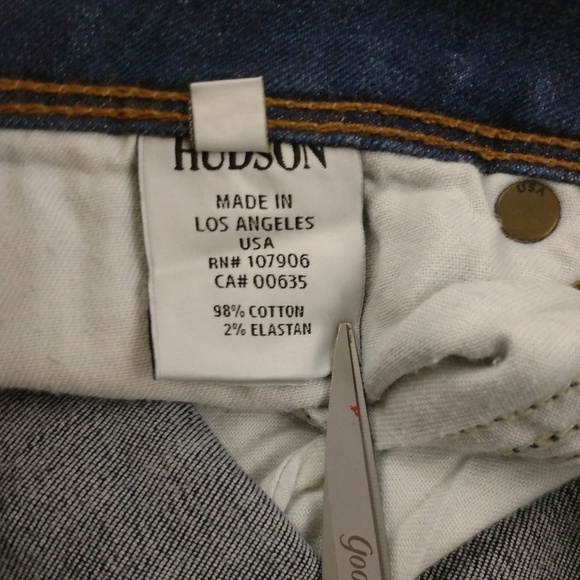 Hudson Button Pocket Skinny Jeans Medium Wash Size 26 - Picture 8 of 9